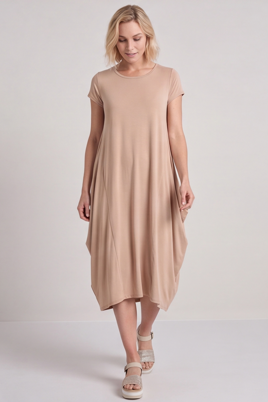 Sariah Short Sleeve Dress Mocha