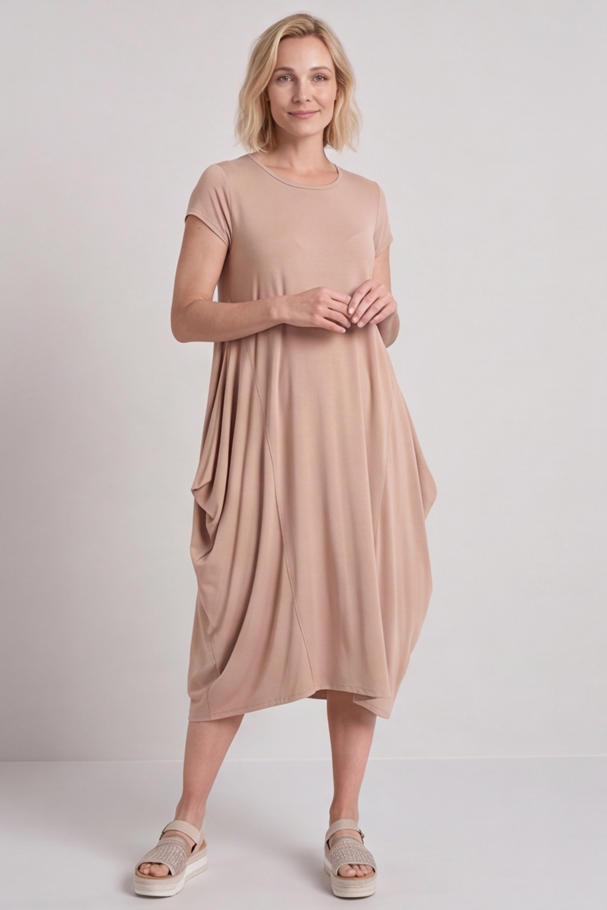 Sariah Short Sleeve Dress Mocha