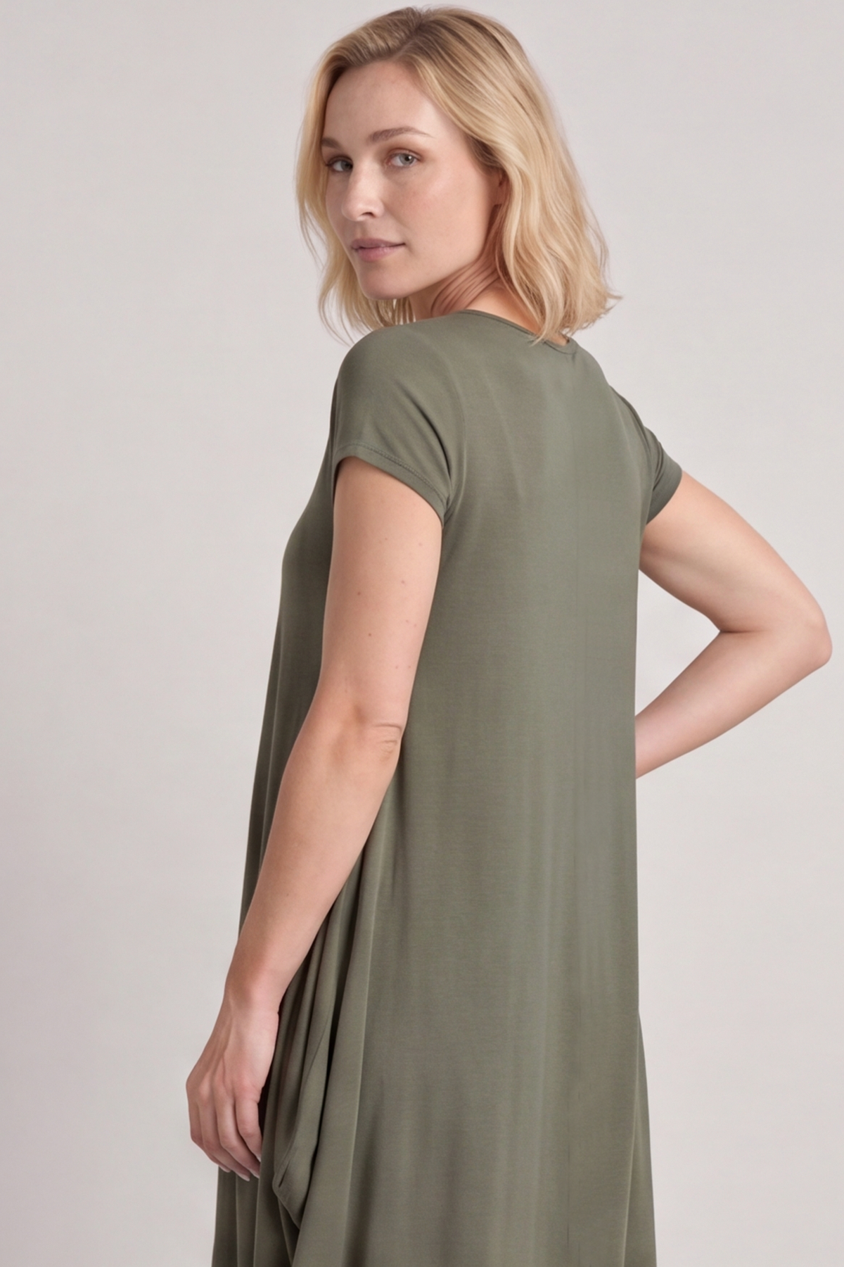 Sariah Short Sleeve Dress Khaki