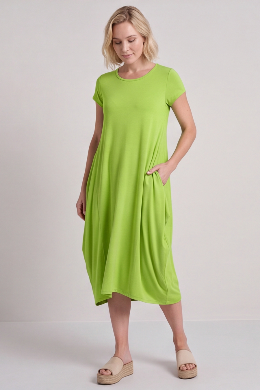 Sariah Short Sleeve Dress Green