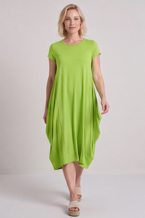 Sariah Short Sleeve Dress Green - Image 2