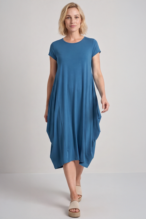 Sariah Short Sleeve Dress Teal - Image 2
