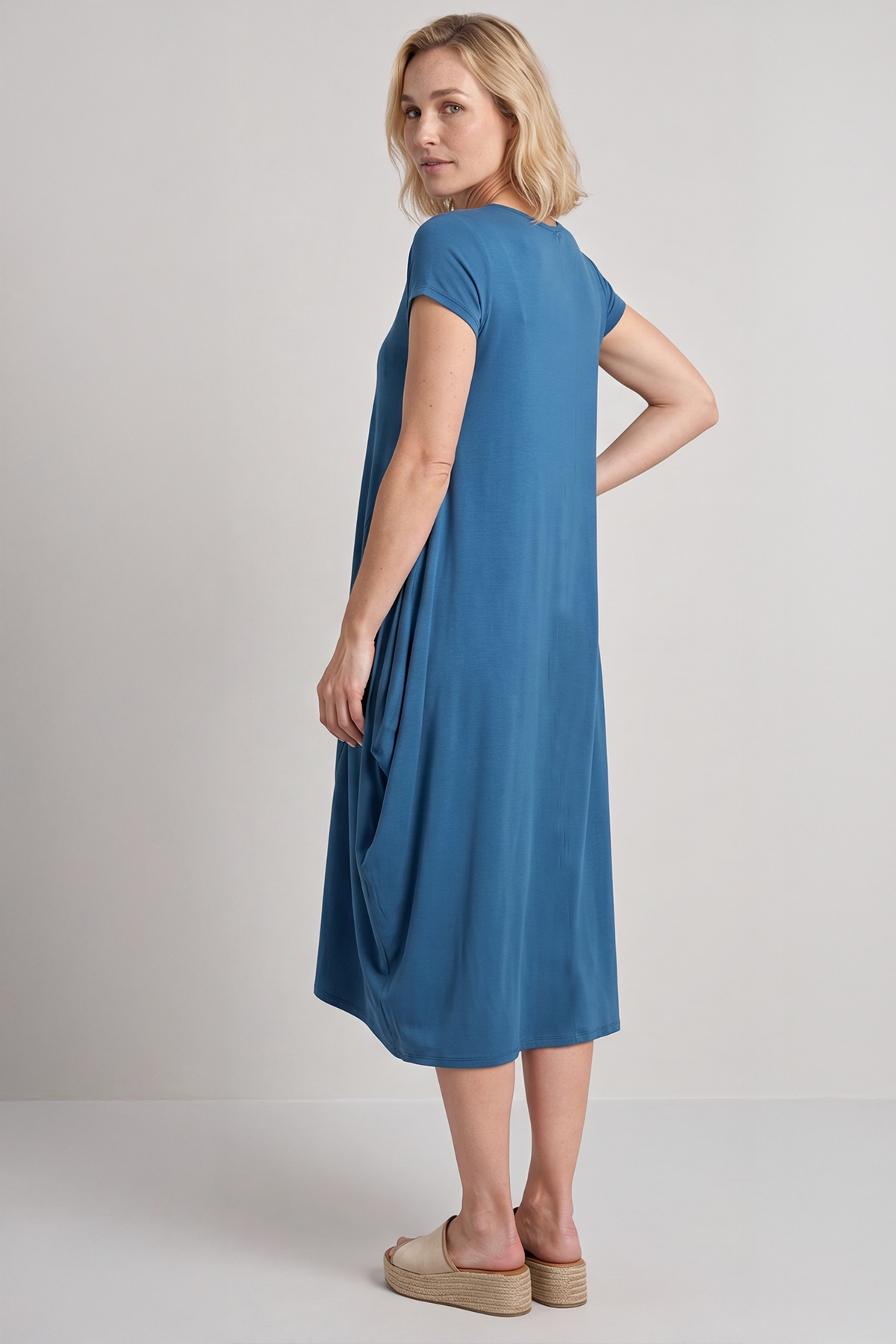 Sariah Short Sleeve Dress Teal