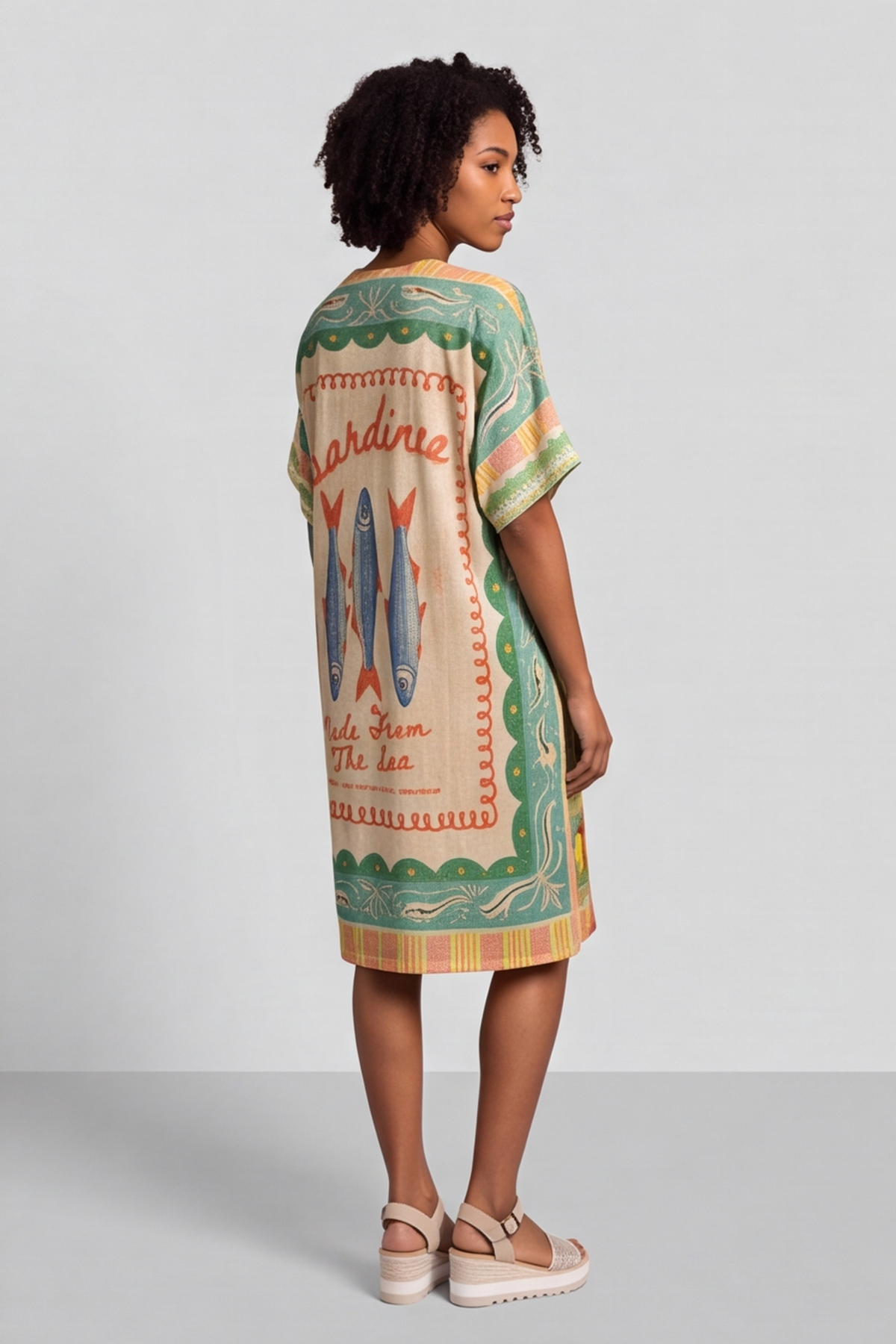 Attie V Neck Shimmer  Dress