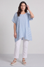 Naima Stripe Top Powder Blue