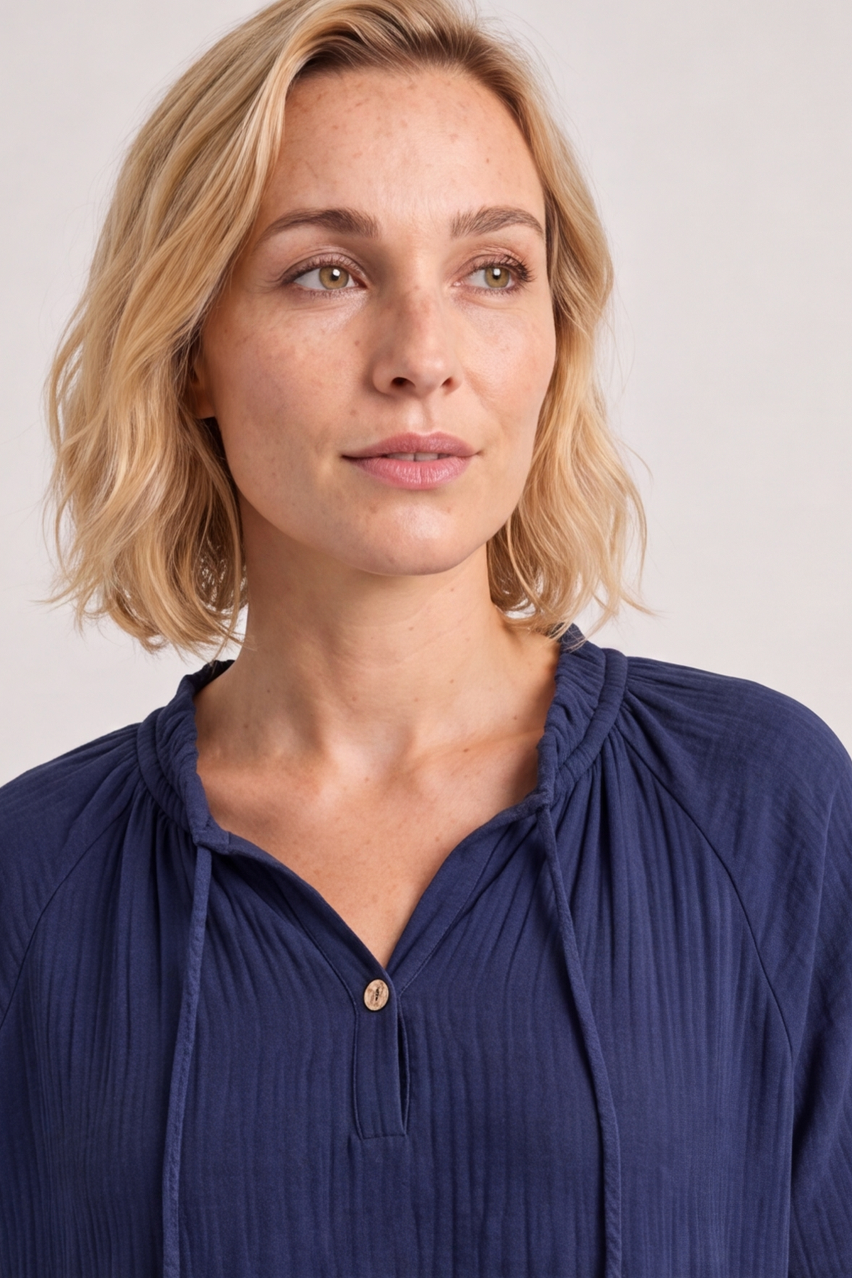 Sorrento Cotton Navy Tunic