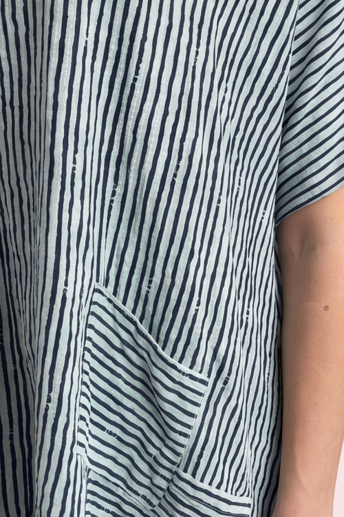 Naima Stripe Top Sage Green - Image 8