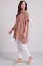 Naima Stripe Top Light Orange