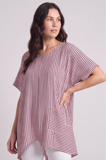 Naima Stripe Top Pink Pink - Naima Stripe Top Pink