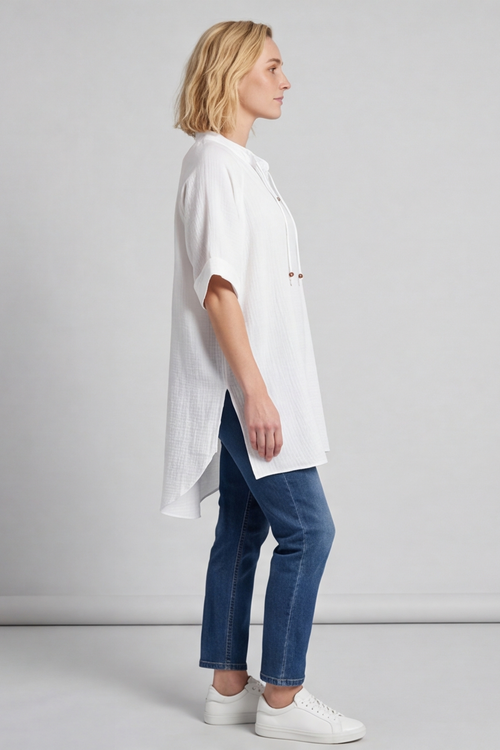 Sorrento Cotton White Top - Image 4