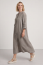 Sienna Button Linen Dress Mocha