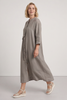 Sienna Button Linen Dress Mocha