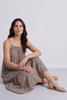 Amelie Stripe Sundress Mocha