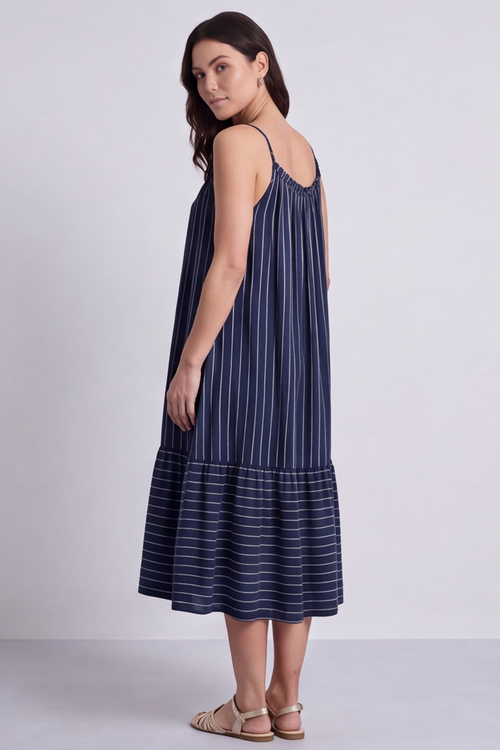 Amelie Stripe Sundress Navy - Image 7
