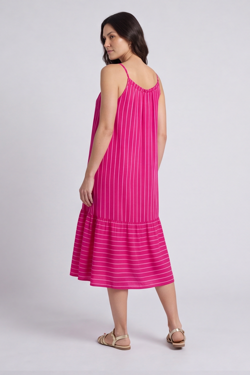 Amelie Stripe Sundress Fuchsia - Image 4