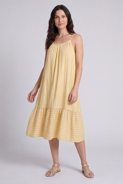 Amelie Stripe Sundress Yellow - Image 2