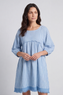 Kadenzia Stripe Cotton Tunic Blue