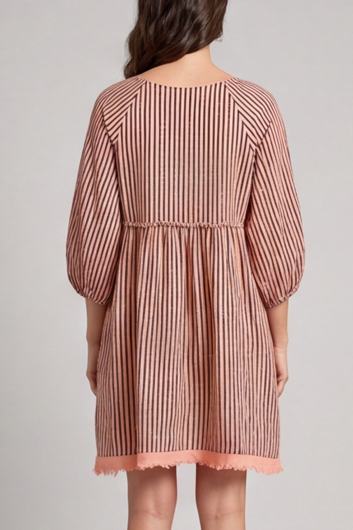 Kadenzia Stripe Cotton Light Orange