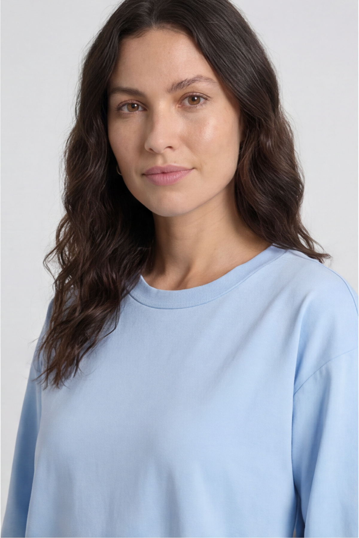 Sukina Contrast Top Powder Blue