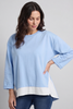 Sukina Contrast Top Powder Blue