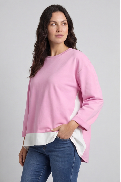 Sukina Contrast Top Pink - Image 3