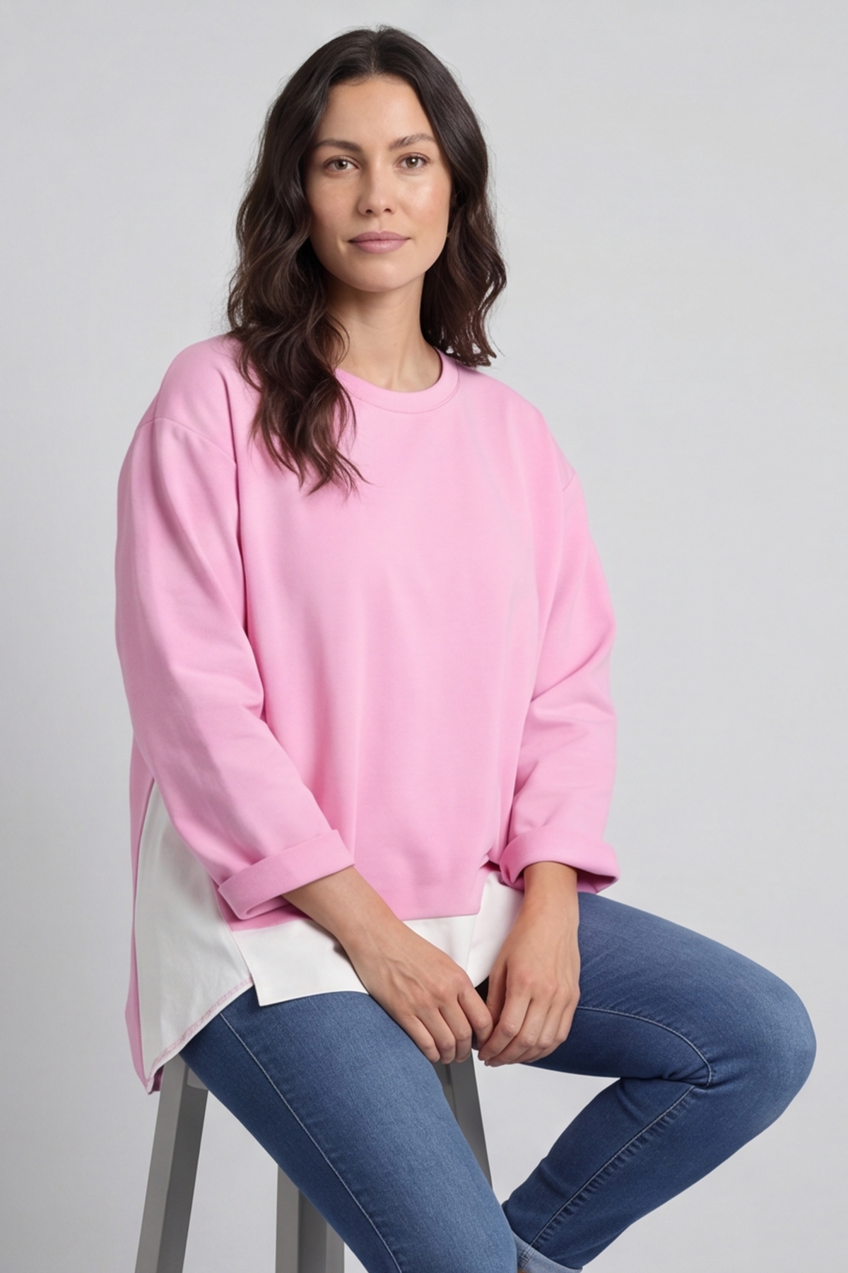 Sukina Contrast Top Pink
