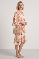 Tahlia Floral Linen Tunic Yellow Yellow - Tahlia Floral Linen Tunic Yellow
