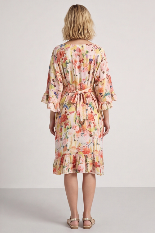 Tahlia Floral Linen Tunic Yellow - Image 6