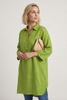 Tarna Button Linen Tunic Olive