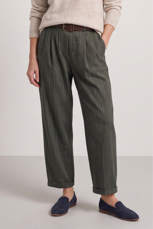 Charlie Belted Trousers Khaki - Image 7
