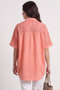 Theodora Crochet Detail Shirt Orange