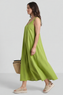 Tiffany Linen Dress Olive