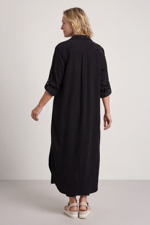 Tisha Needlecord Shirt Dress Black - Image 4