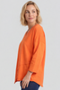 Trecia V-Neck Cotton Top Orange