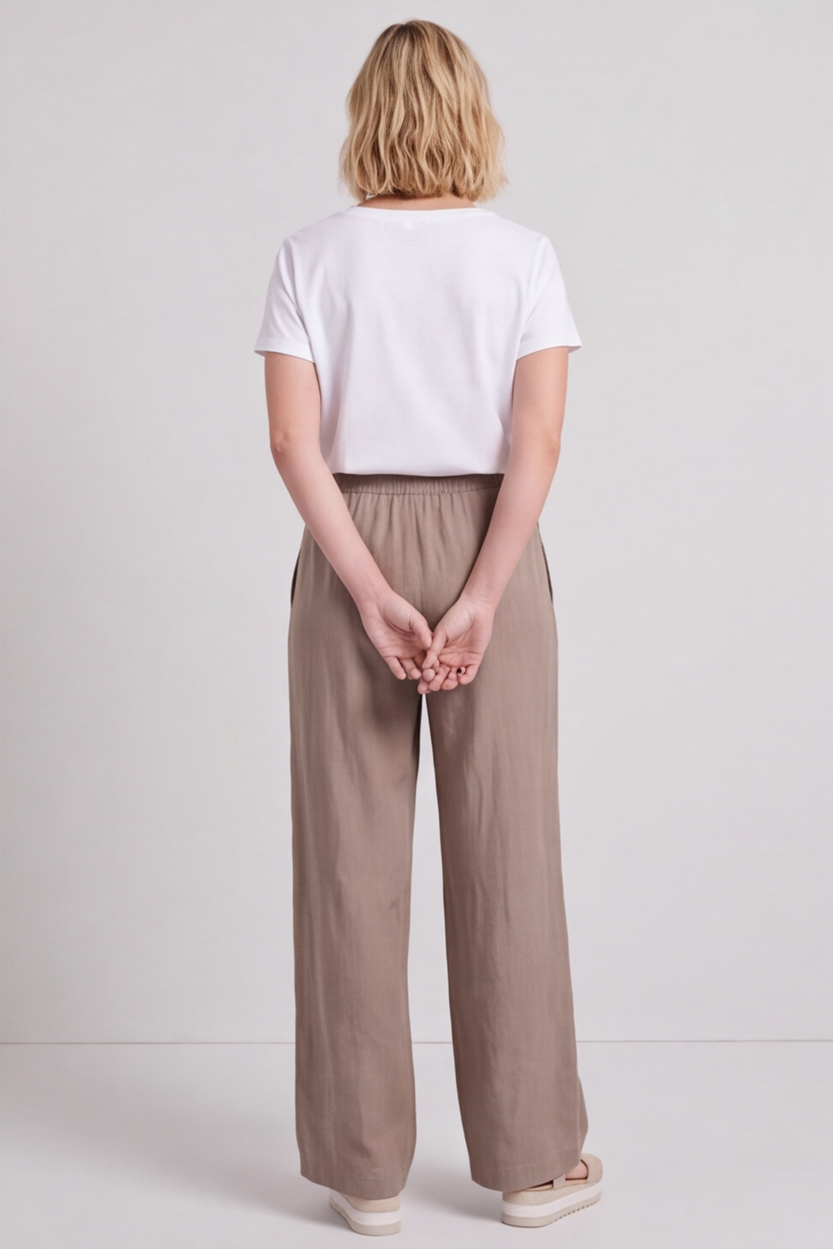 Elena Linen Mocha Trousers