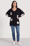 Valerie Flower Knitted Jumper Black