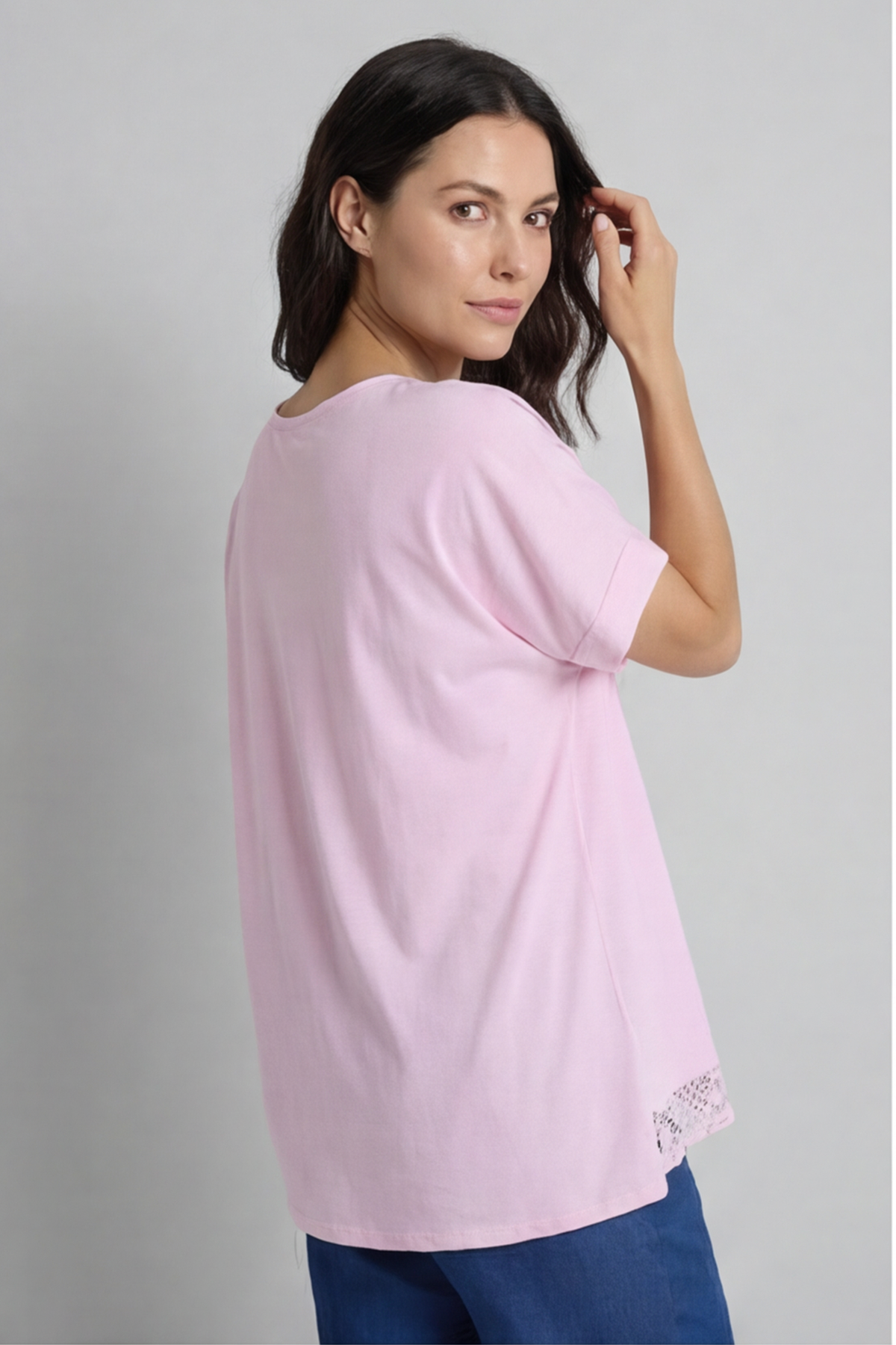 Vera Pocket Linen Top Pink