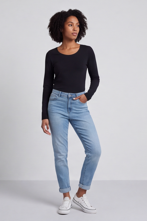 Vero Moda High Rise Skinny Jeans Light Denim - Image 8
