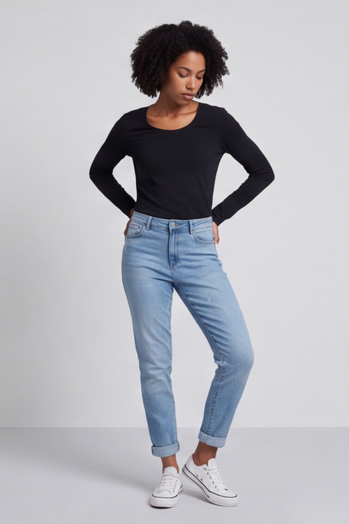 Vero Moda High Rise Skinny Jeans Light Denim