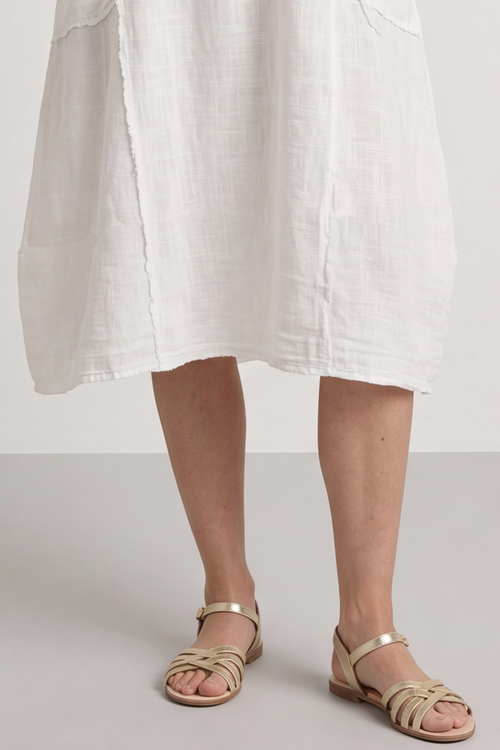 Amalfi Relaxed White Dress - Image 4