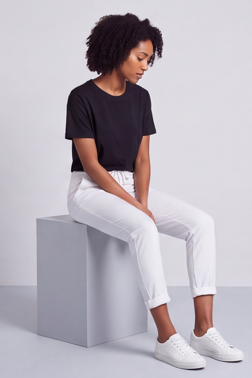 Yarwell White Joggers - Image 4