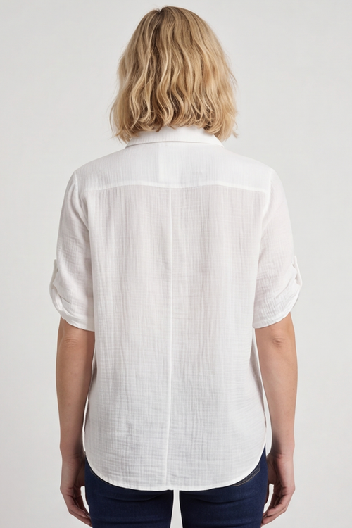 Valentina Broderie White Shirt - Image 4