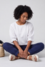 Ariana Cotton Tunic Top White