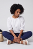 Ariana Cotton Tunic Top White
