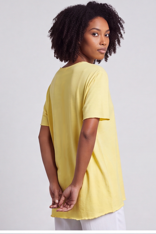 Steffani Yellow Cotton Top - Image 4