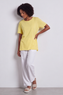 Steffani Yellow Cotton Top