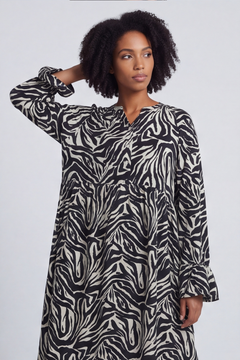 Jackie Zebra Print Dress