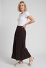 Zinnia Needlecord Skirt Cocoa