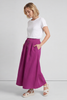 Zinnia Needlecord Skirt Berry