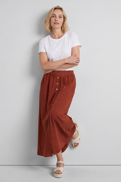 Zinnia Needlecord Skirt Burnt Orange